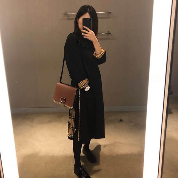 New Burberry Side-slit Tropical Gabardine Trench - Picture 3 of 6